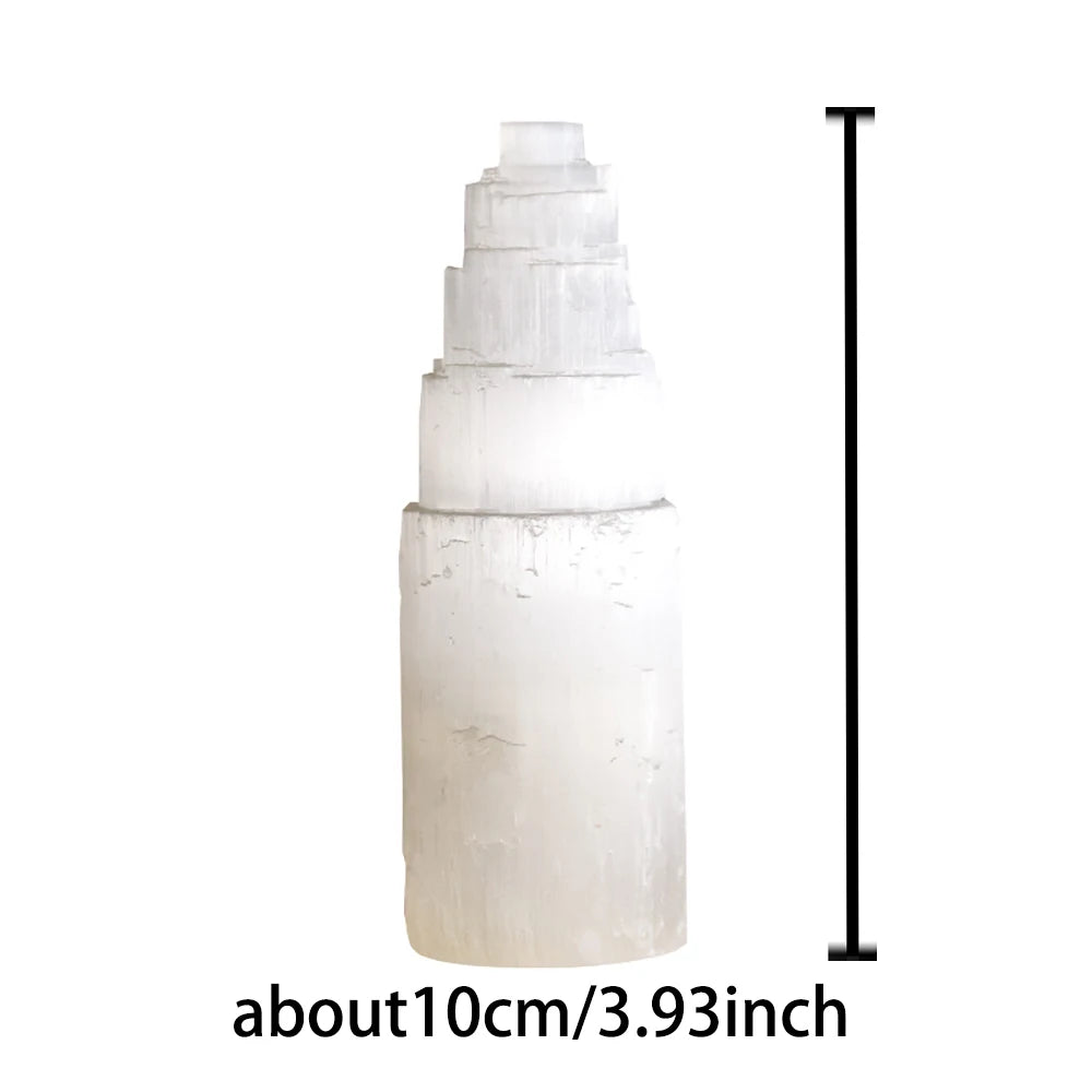 White Selenite Crystal Tower