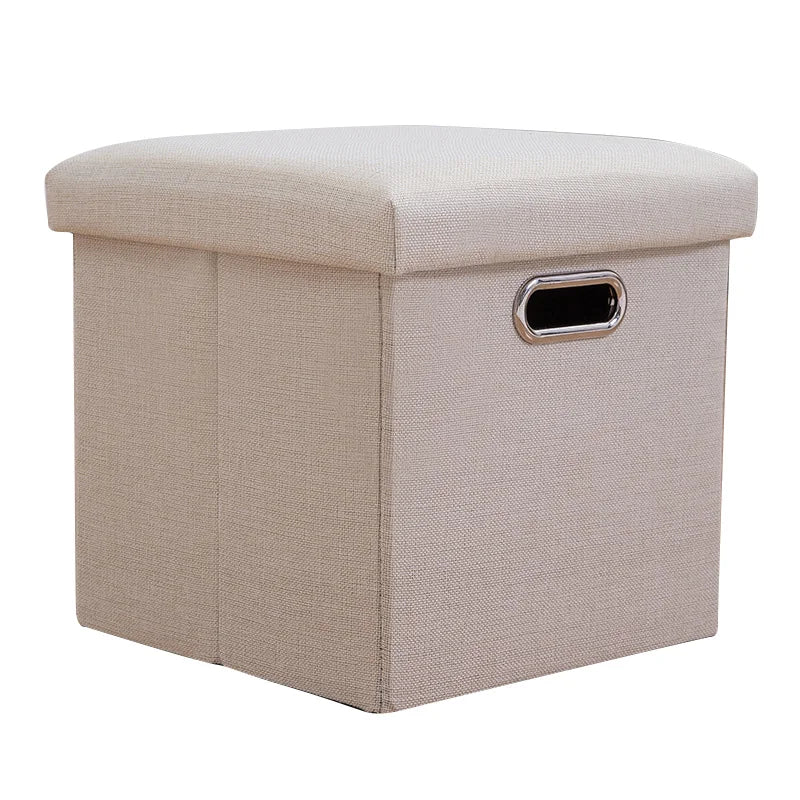 Folding Storage Ottoman Cube