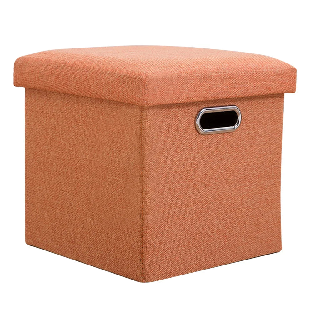 Folding Storage Ottoman Cube