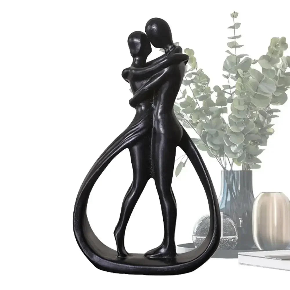 Contemporary Abstract Embrace Sculpture
