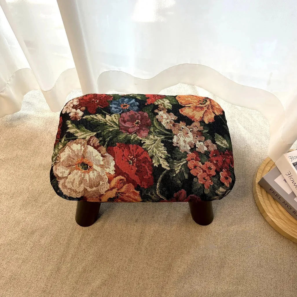Retro Handmade Footrest Stool