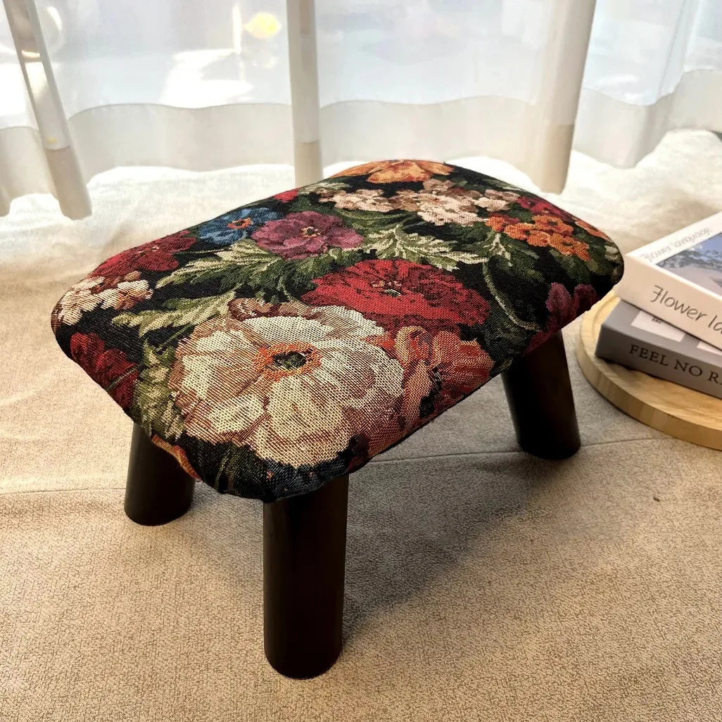 Retro Handmade Footrest Stool