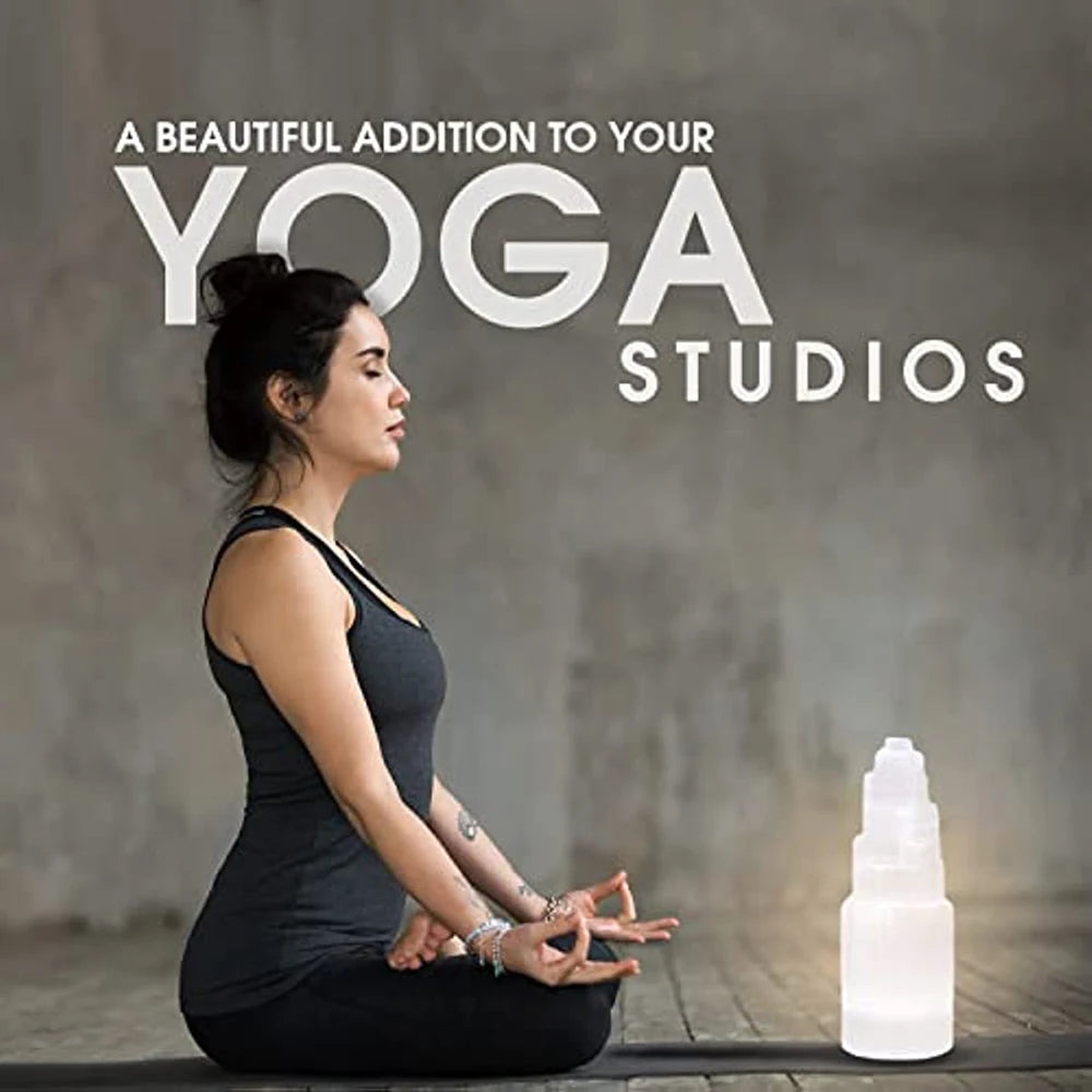 White Selenite Crystal Tower