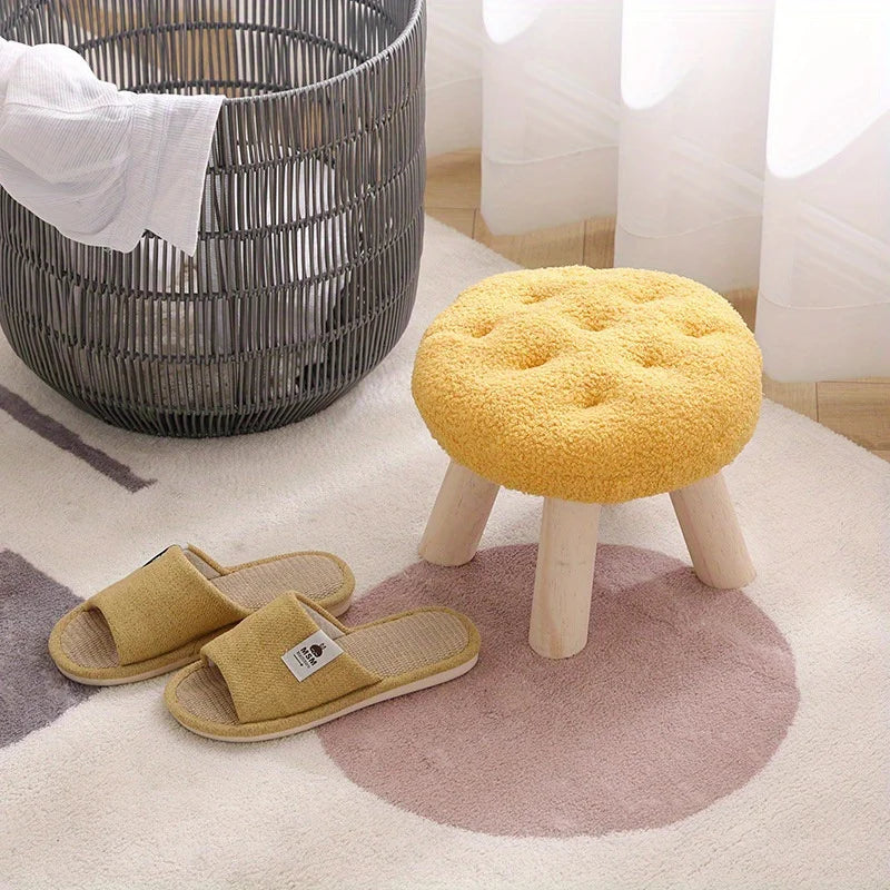 Flower Round Foot Stool