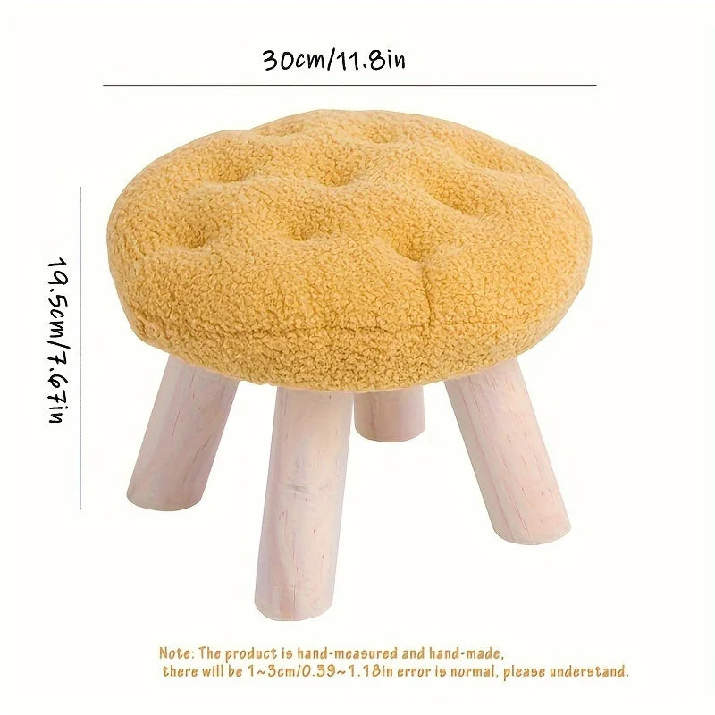 Flower Round Foot Stool
