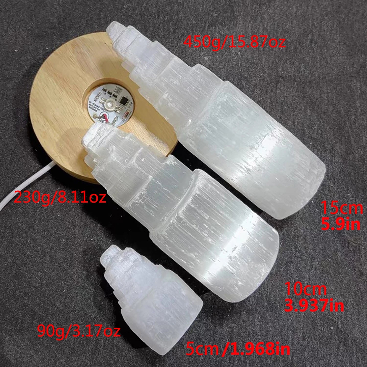 White Selenite Crystal Tower