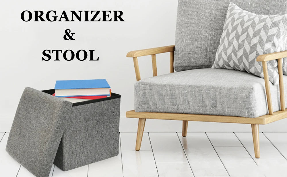 Multifunctional Folding Storage Stool