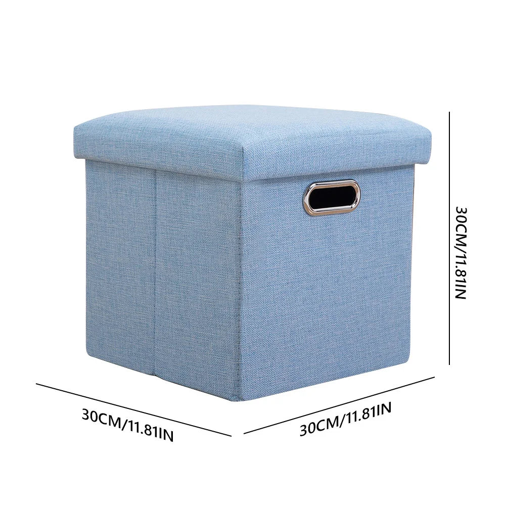 Folding Storage Ottoman Cube