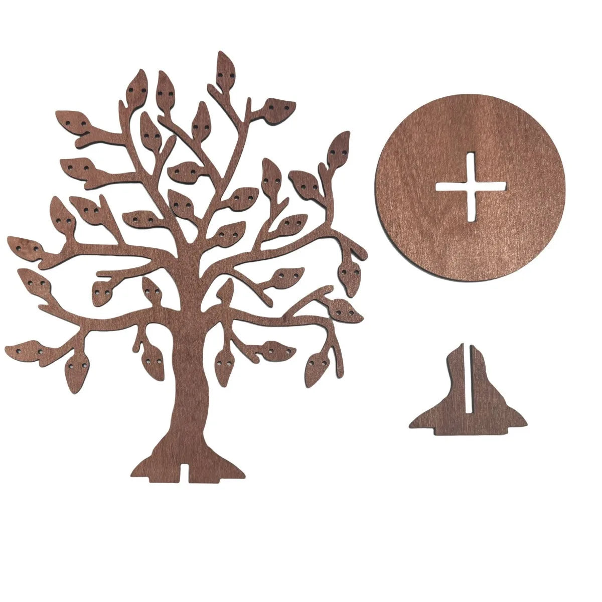 Vintage Wooden Jewelry Rack