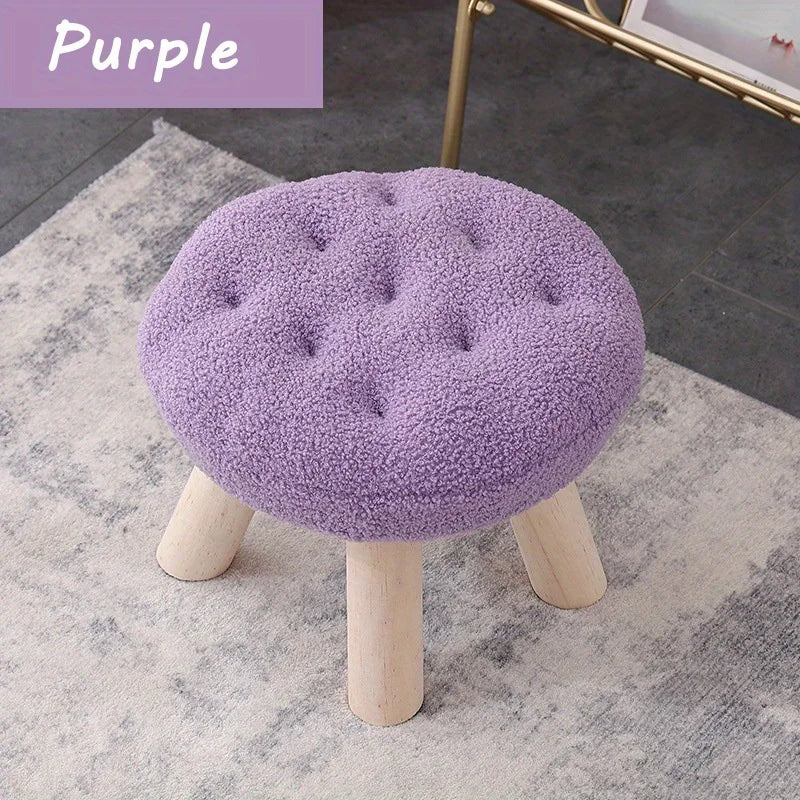 Flower Round Foot Stool
