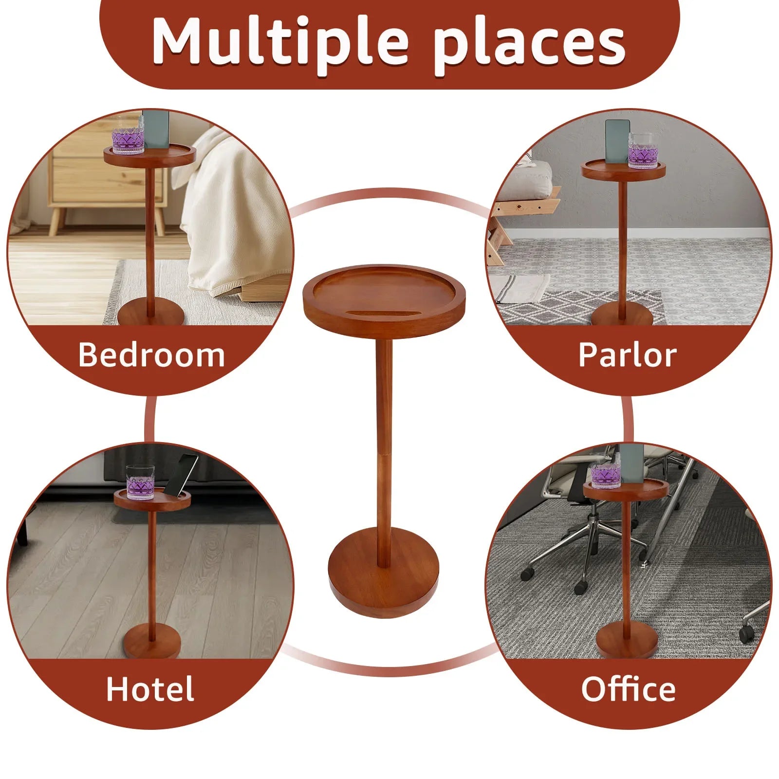 Round Wooden Coffee Table