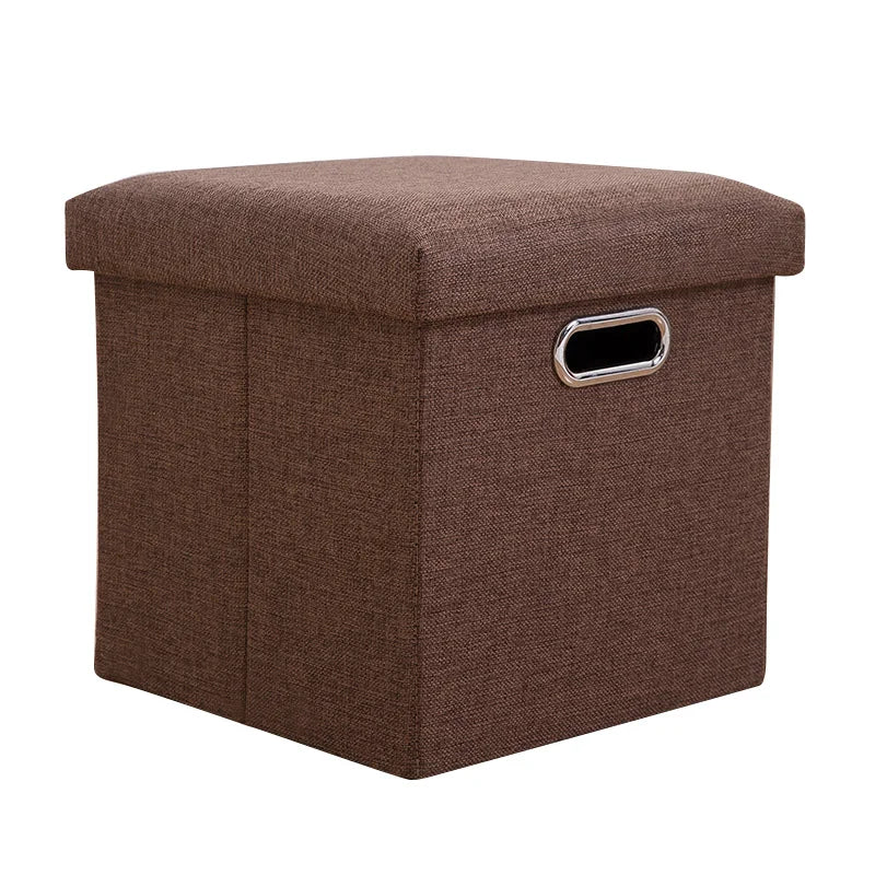 Folding Storage Ottoman Cube