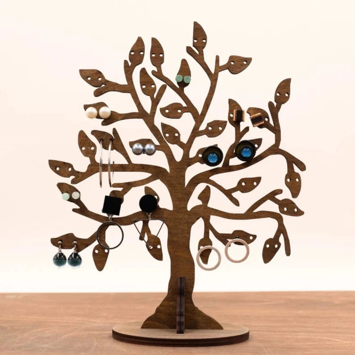 Vintage Wooden Jewelry Rack