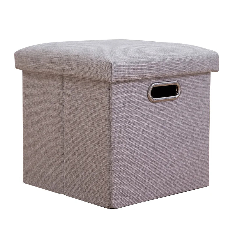 Folding Storage Ottoman Cube