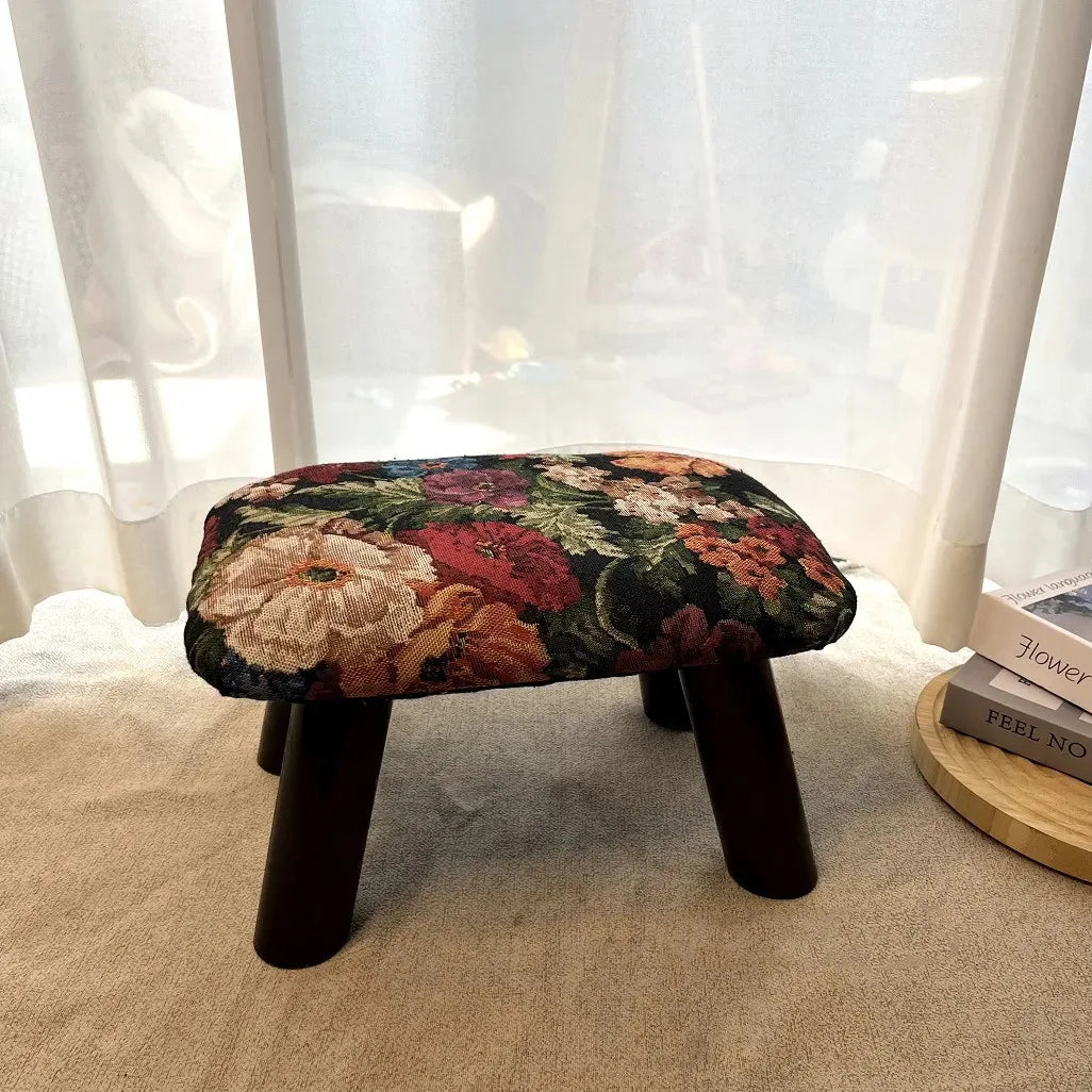 Retro Handmade Footrest Stool