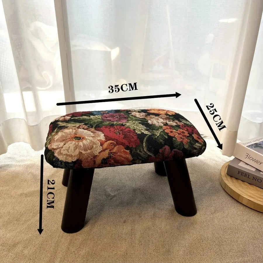 Retro Handmade Footrest Stool