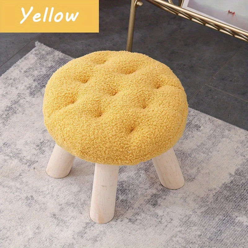 Flower Round Foot Stool