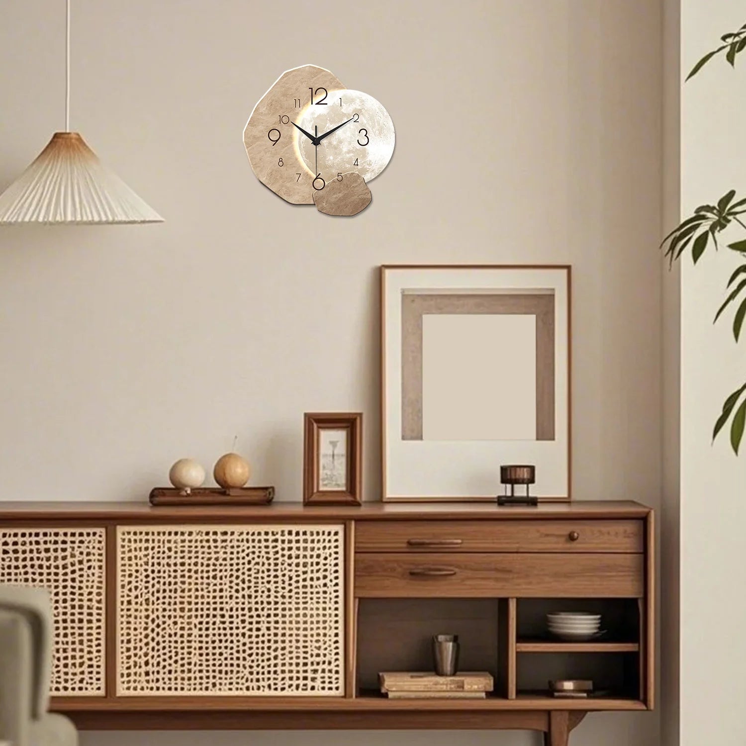 Modern Moon Wall Clock