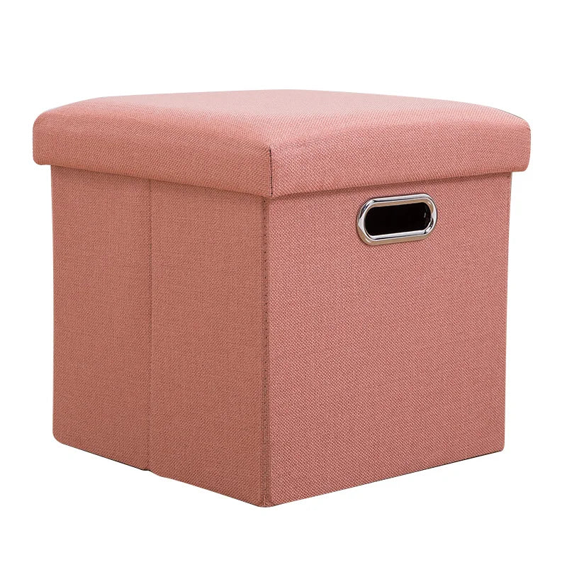 Folding Storage Ottoman Cube