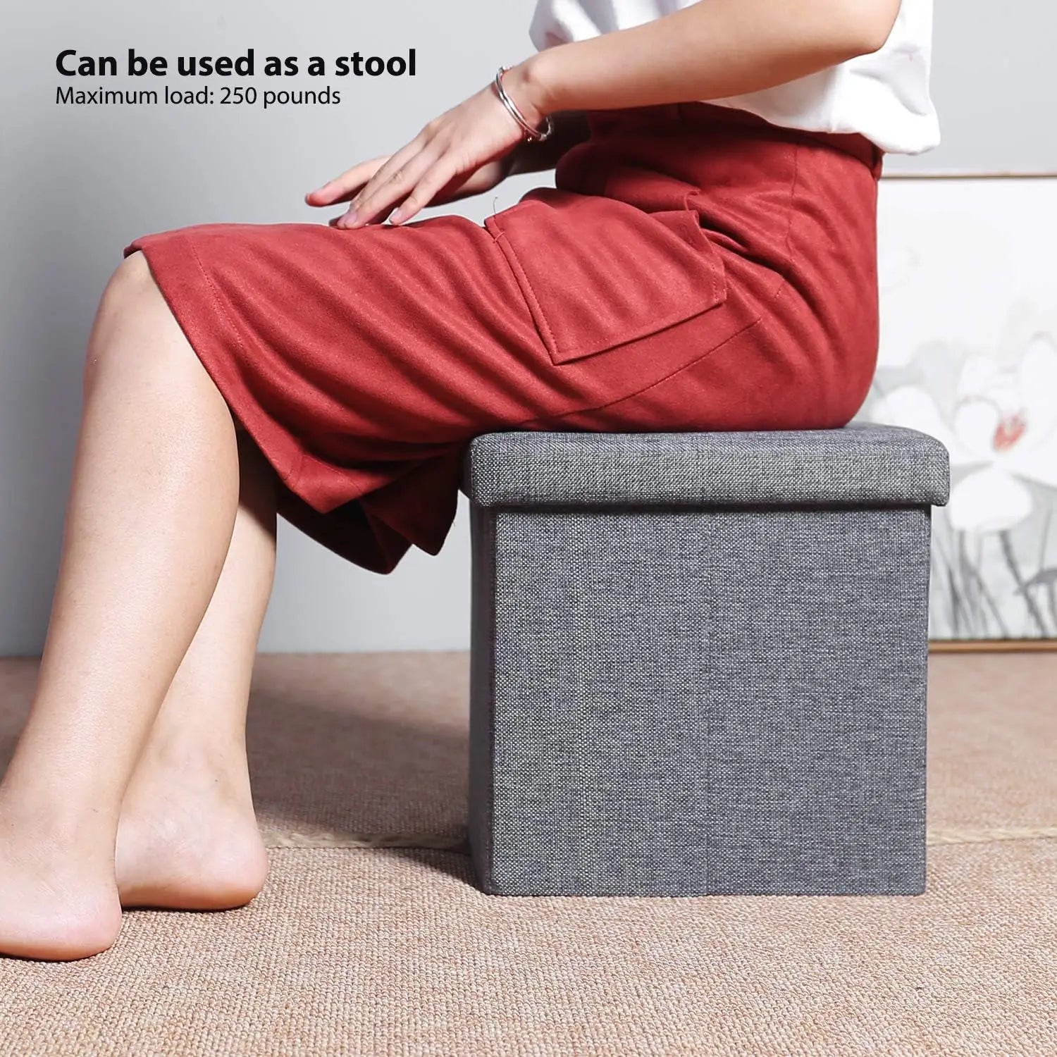 Multifunctional Folding Storage Stool