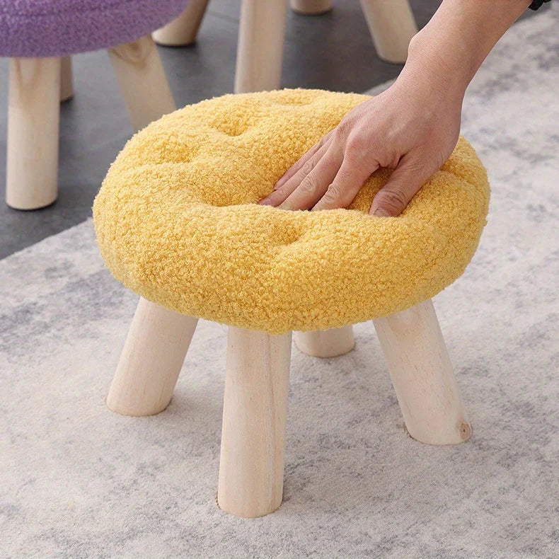 Flower Round Foot Stool