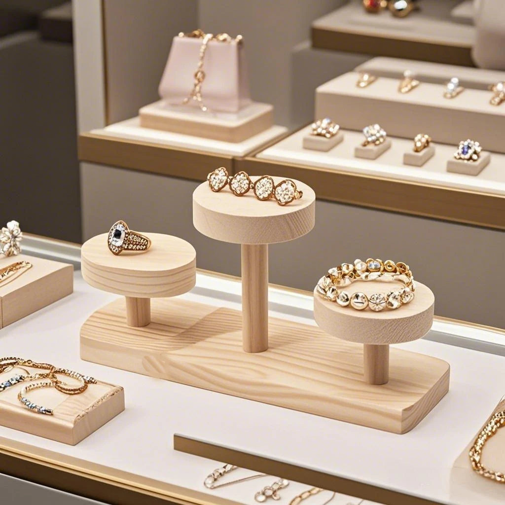 Wooden Ladder Display Stand