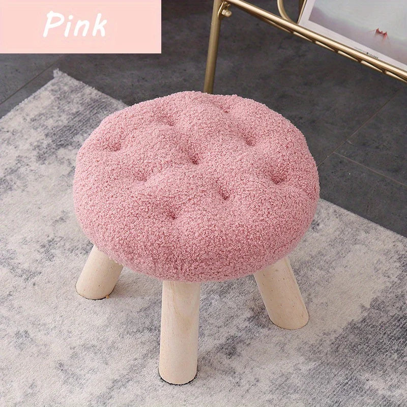 Flower Round Foot Stool