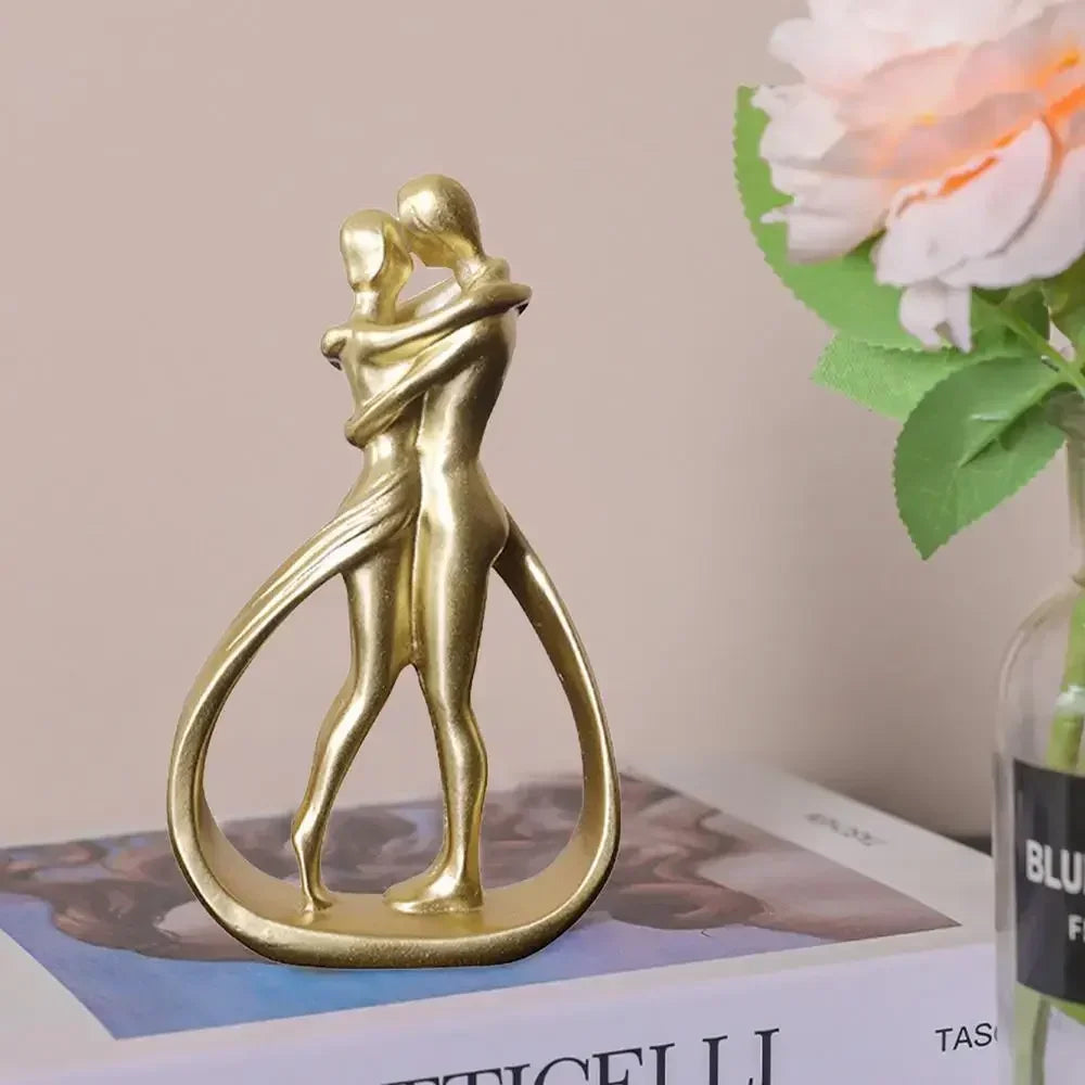 Contemporary Abstract Embrace Sculpture