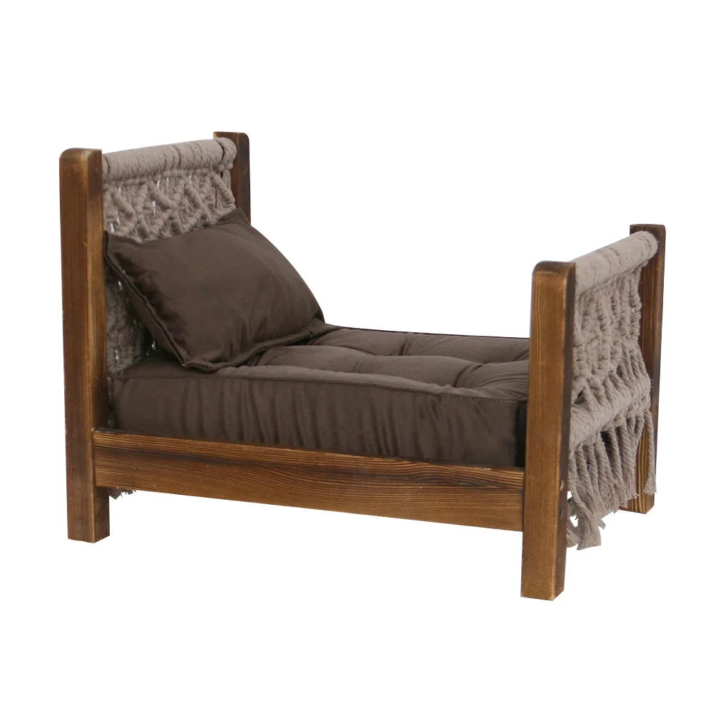 Retro Mini Baby Props Bed