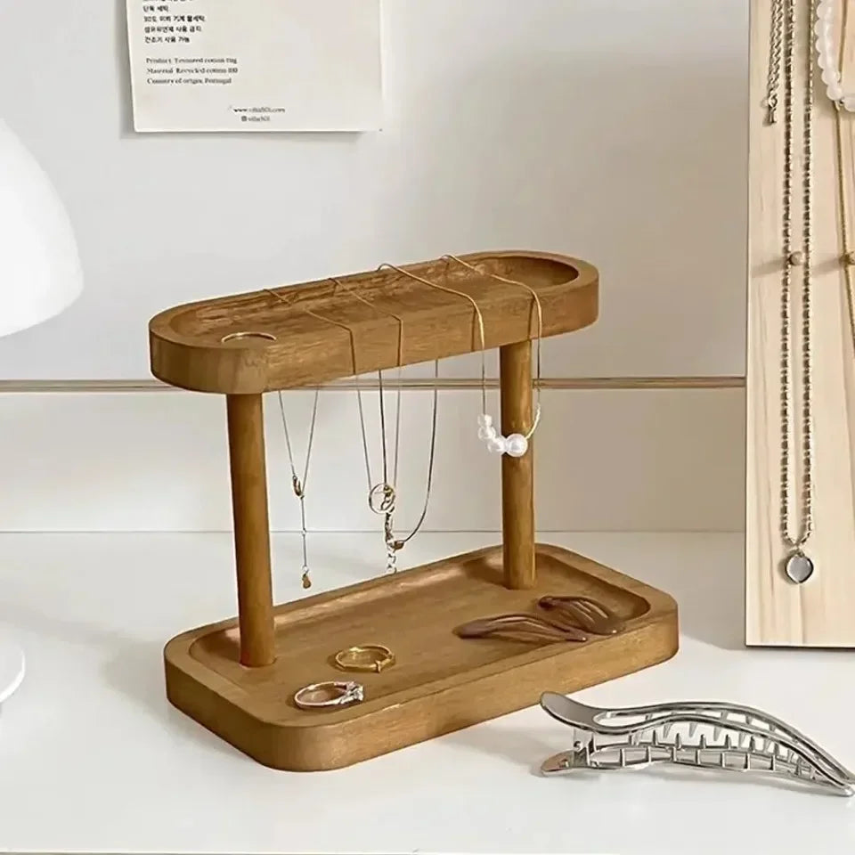 Vintage Wooden Storage Shelf