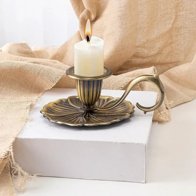European Retro Candlestick Holder