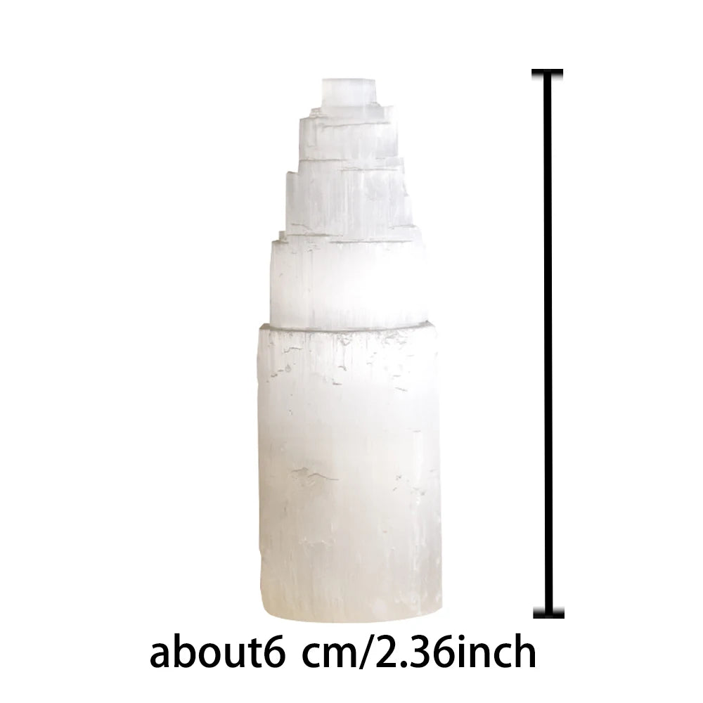 White Selenite Crystal Tower