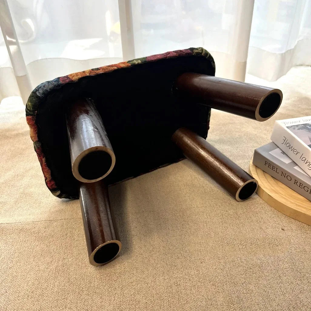 Retro Handmade Footrest Stool