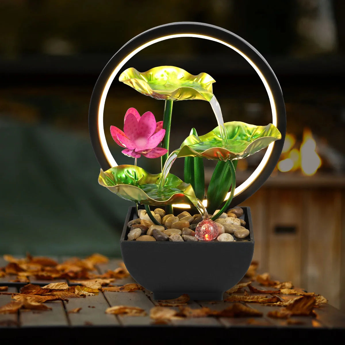 Tabletop Waterfall Fountain Decor