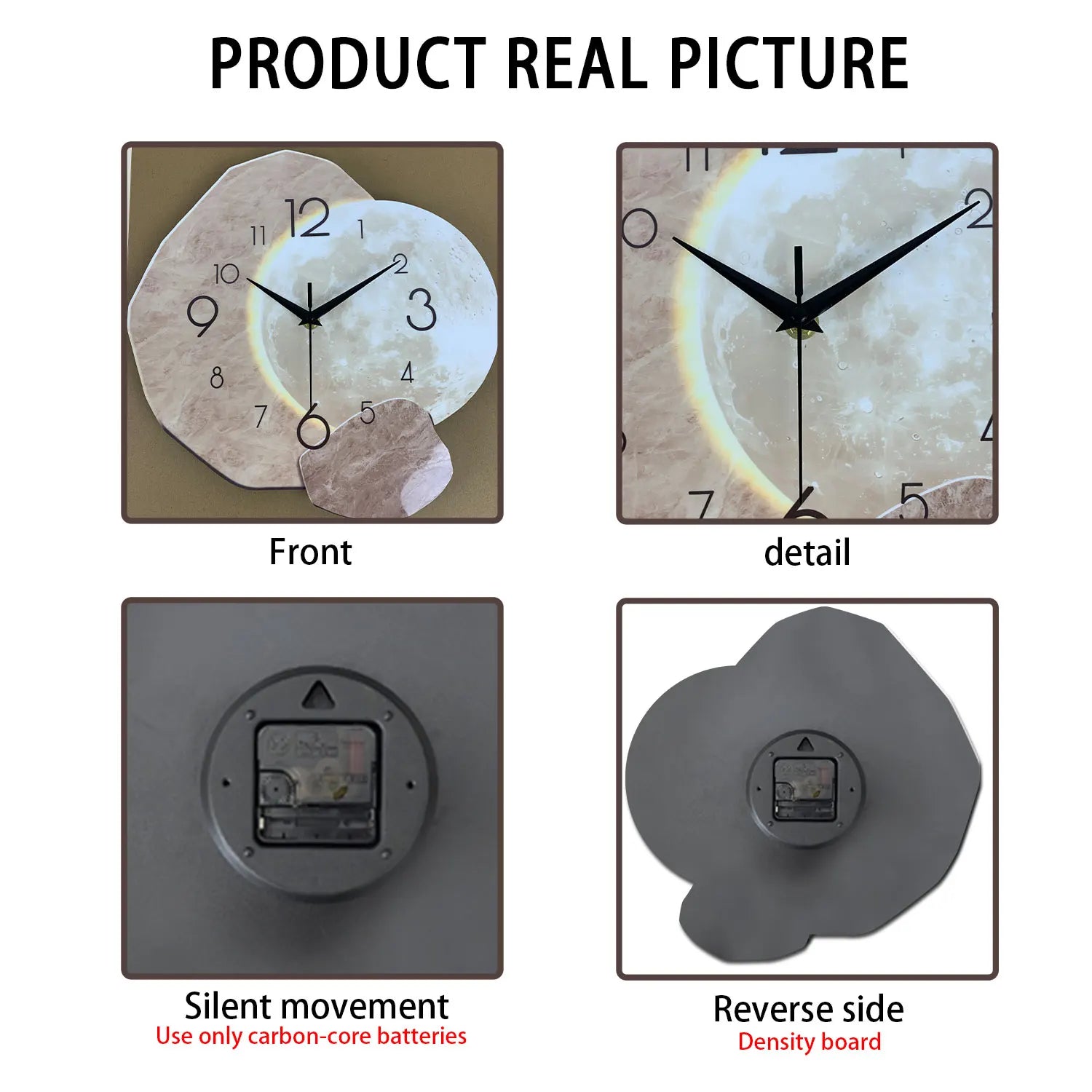 Modern Moon Wall Clock