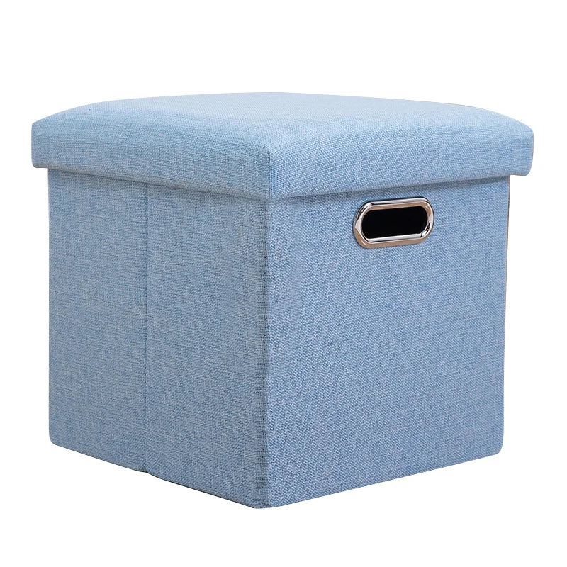 Folding Storage Ottoman Cube