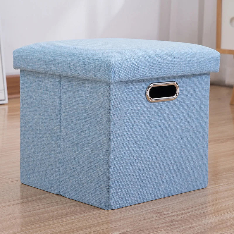 Folding Storage Ottoman Cube