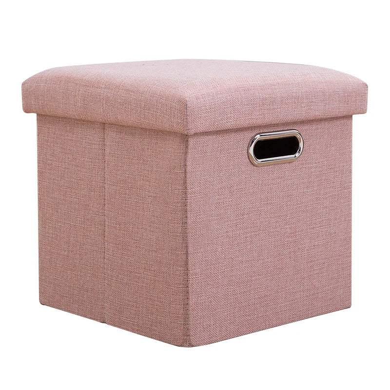 Folding Storage Ottoman Cube
