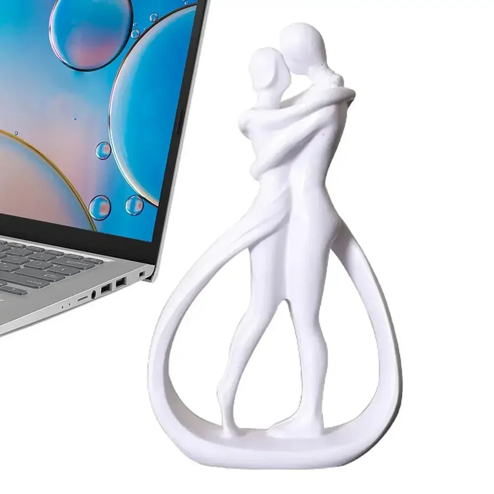 Contemporary Abstract Embrace Sculpture