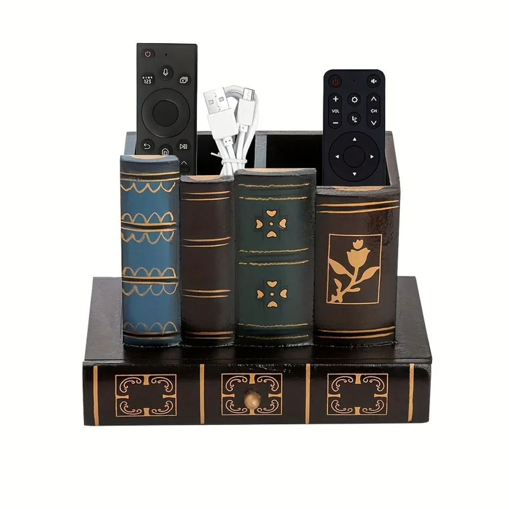 Vintage Wooden Pen Holder