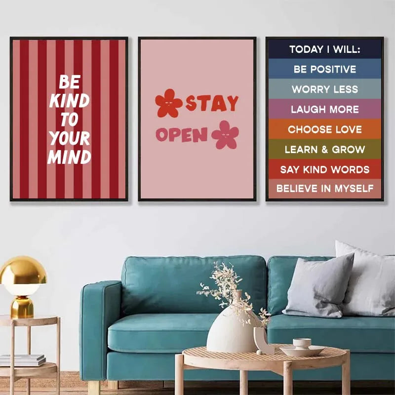 Be Kind Mind Wall Art