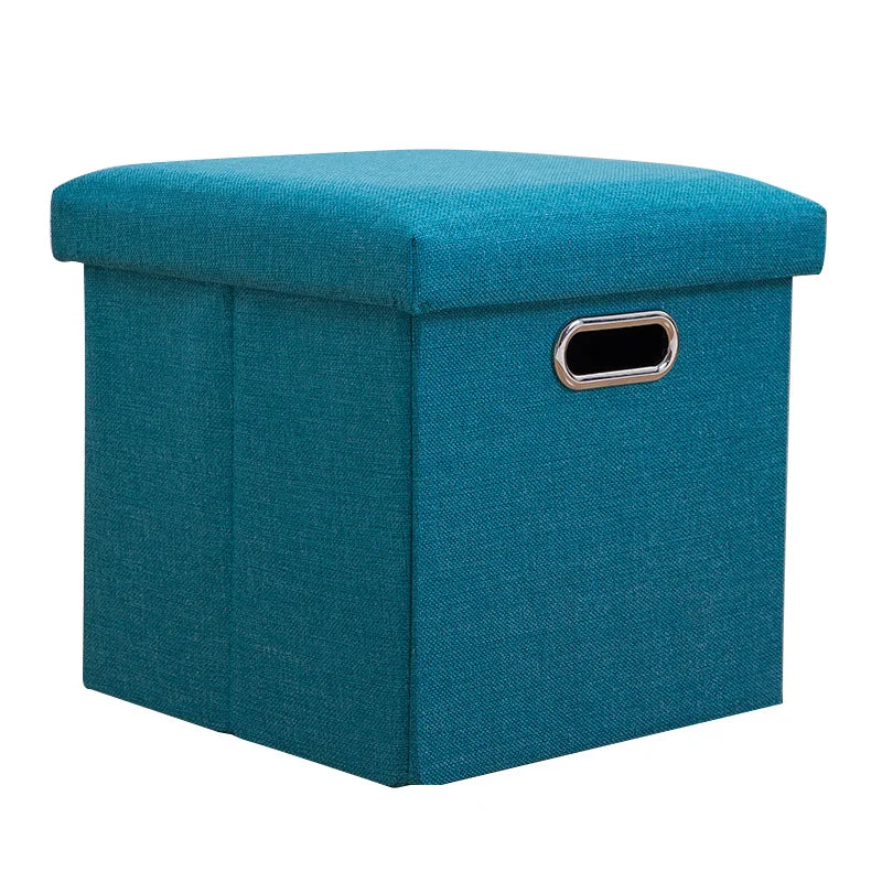 Folding Storage Ottoman Cube