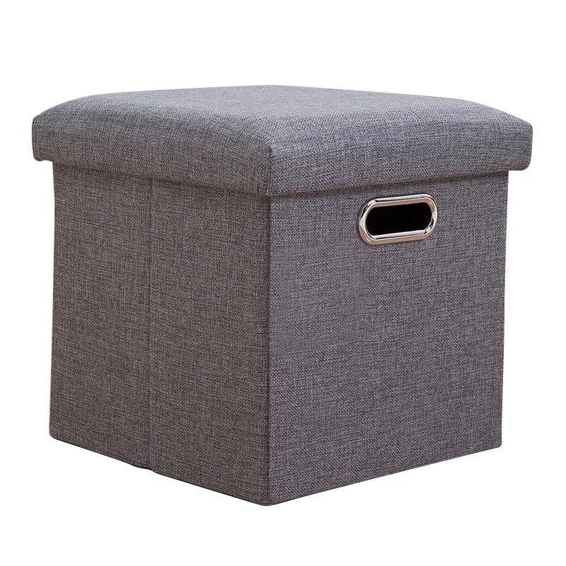 Folding Storage Ottoman Cube