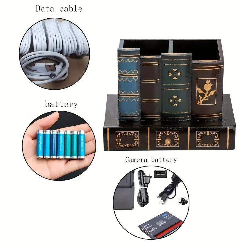 Vintage Wooden Pen Holder